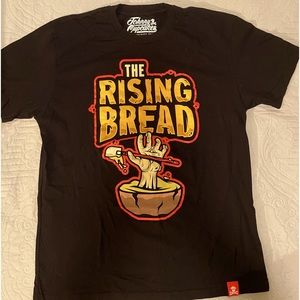 Johnny Cupcakes NEW Mens Large Rising Bread Halloween T-Shirt, unisex large